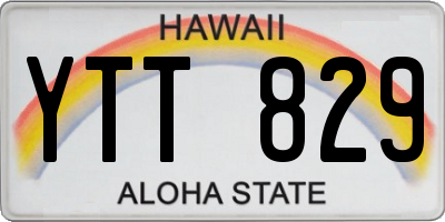 HI license plate YTT829