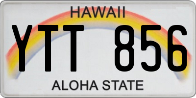 HI license plate YTT856
