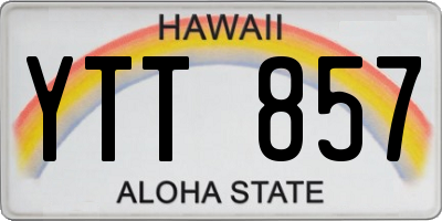HI license plate YTT857