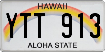 HI license plate YTT913