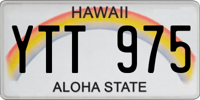 HI license plate YTT975