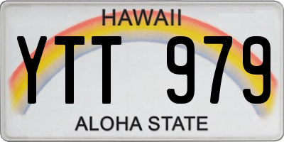 HI license plate YTT979