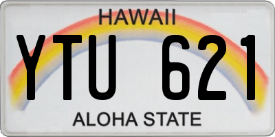 HI license plate YTU621