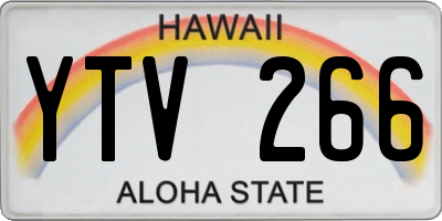 HI license plate YTV266