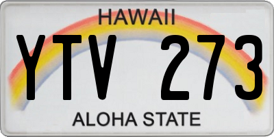 HI license plate YTV273