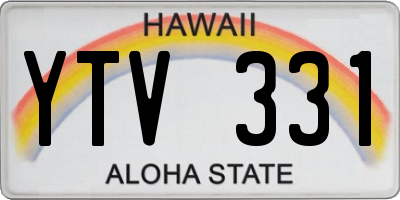 HI license plate YTV331