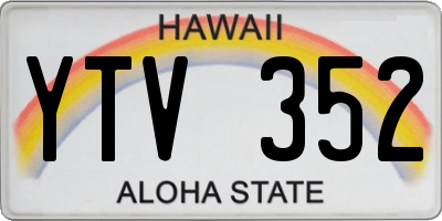 HI license plate YTV352