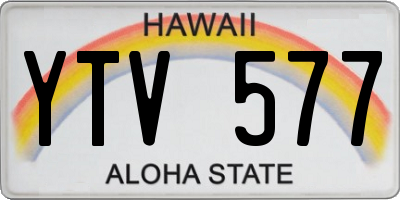 HI license plate YTV577