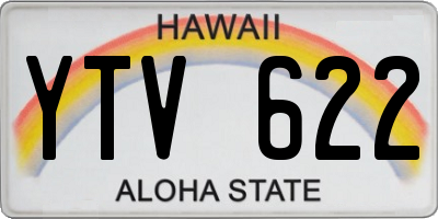 HI license plate YTV622