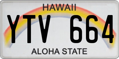 HI license plate YTV664