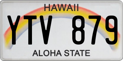 HI license plate YTV879