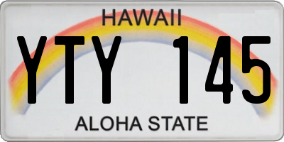 HI license plate YTY145