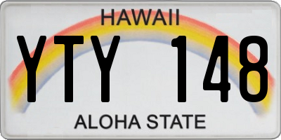 HI license plate YTY148