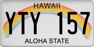 HI license plate YTY157