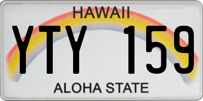 HI license plate YTY159
