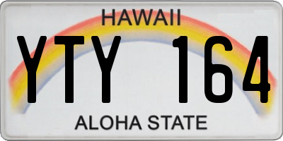 HI license plate YTY164