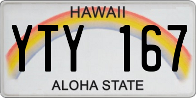 HI license plate YTY167