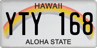 HI license plate YTY168