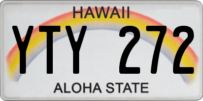 HI license plate YTY272