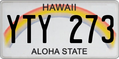 HI license plate YTY273