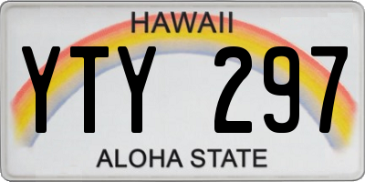 HI license plate YTY297