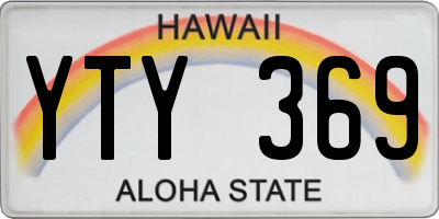 HI license plate YTY369