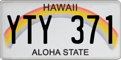 HI license plate YTY371