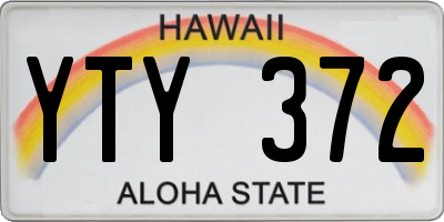HI license plate YTY372
