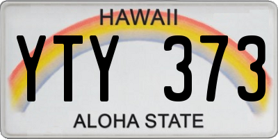 HI license plate YTY373