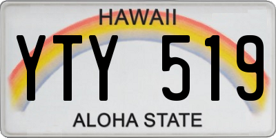 HI license plate YTY519
