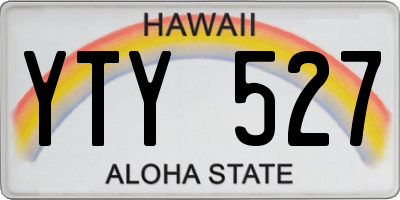 HI license plate YTY527