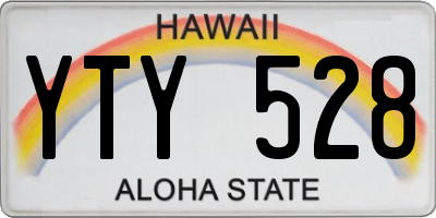 HI license plate YTY528