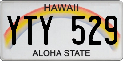 HI license plate YTY529