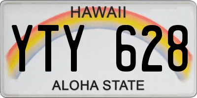 HI license plate YTY628