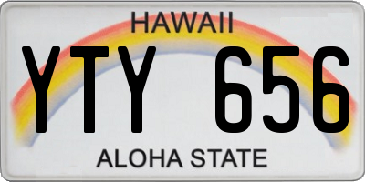 HI license plate YTY656