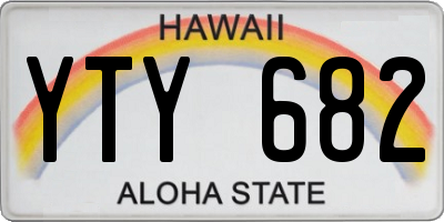 HI license plate YTY682