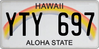HI license plate YTY697