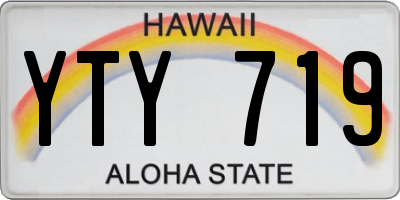 HI license plate YTY719