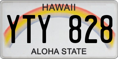 HI license plate YTY828