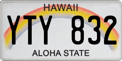 HI license plate YTY832