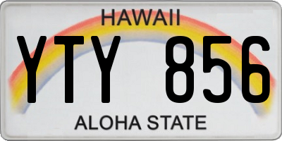 HI license plate YTY856