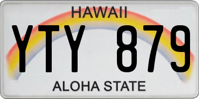 HI license plate YTY879