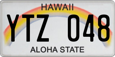 HI license plate YTZ048