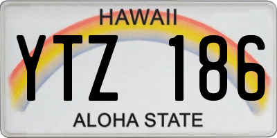 HI license plate YTZ186