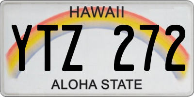 HI license plate YTZ272