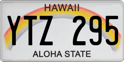HI license plate YTZ295