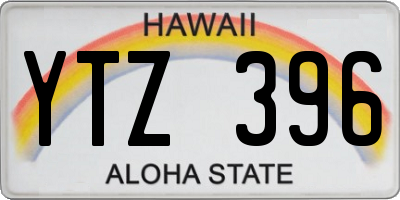 HI license plate YTZ396