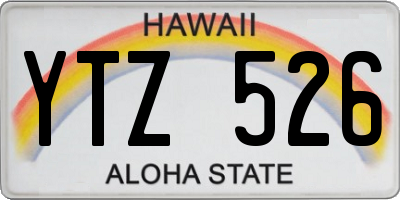 HI license plate YTZ526