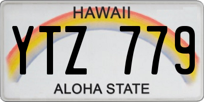 HI license plate YTZ779