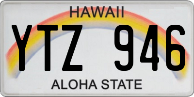 HI license plate YTZ946